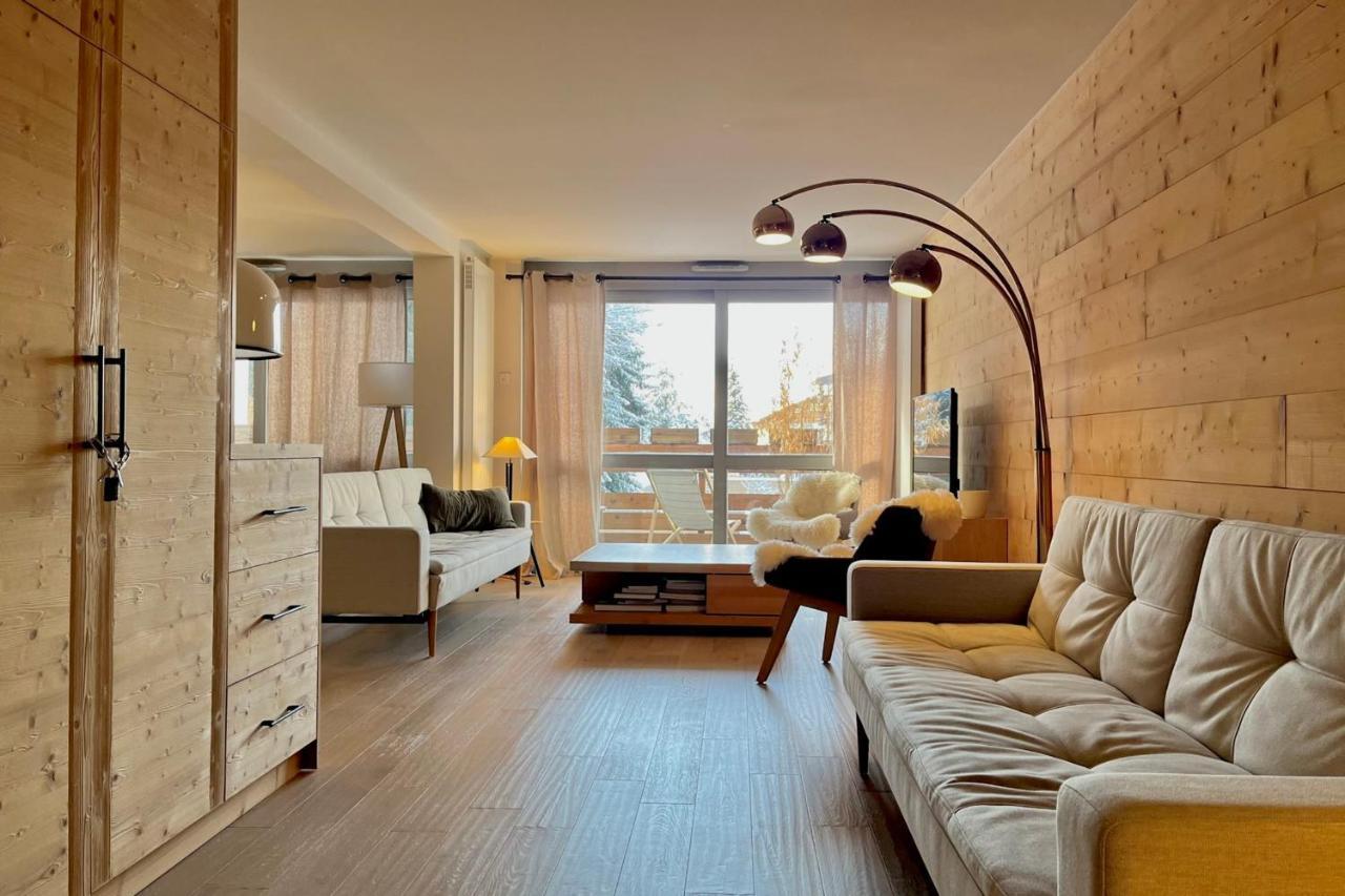 Modern Apt At The Foot Of The Slopes In Megève Extérieur photo
